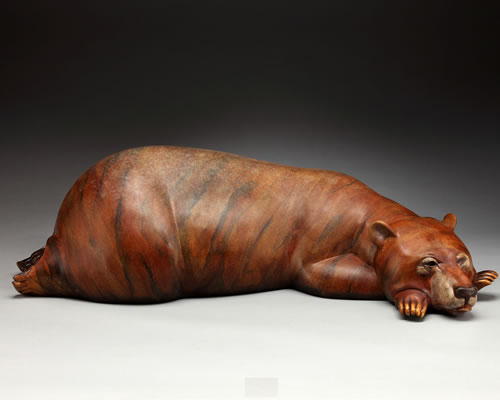 Bottom Heavy' Bronze Sculpture by Joshua Tobey of Rowe Gallery